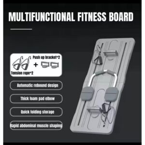 5-in-1 Pilates Multifunctional Fitness Board - Total Body Home Workout System
