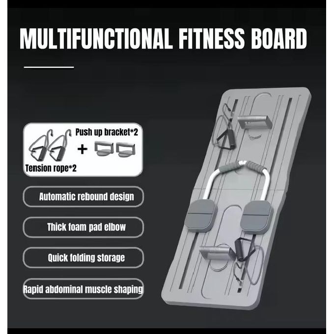 5-in-1 Pilates Multifunctional Fitness Board - Total Body Home Workout System